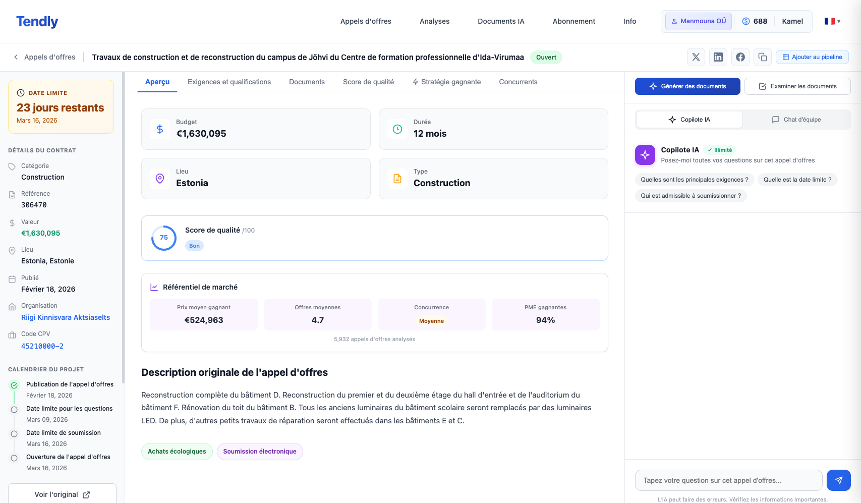 Génération de documents par IA