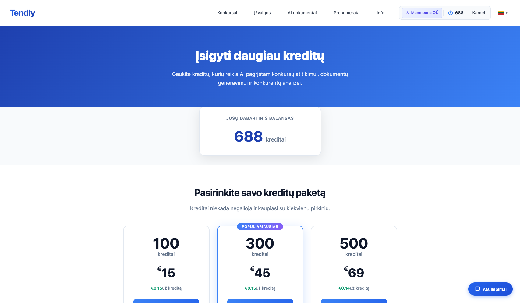 Prenumerata ir kreditai