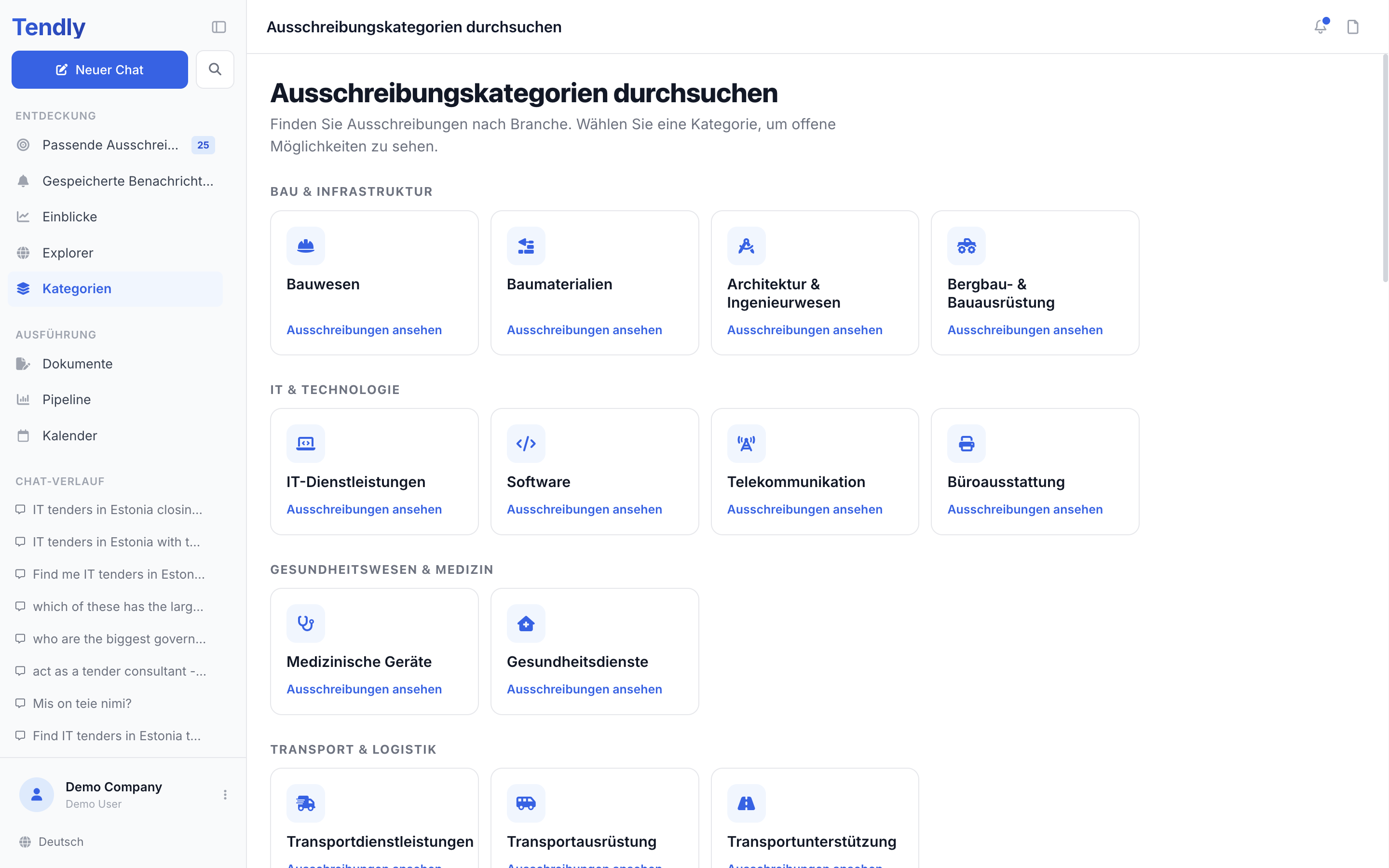 Nach Kategorie stöbern — categories
