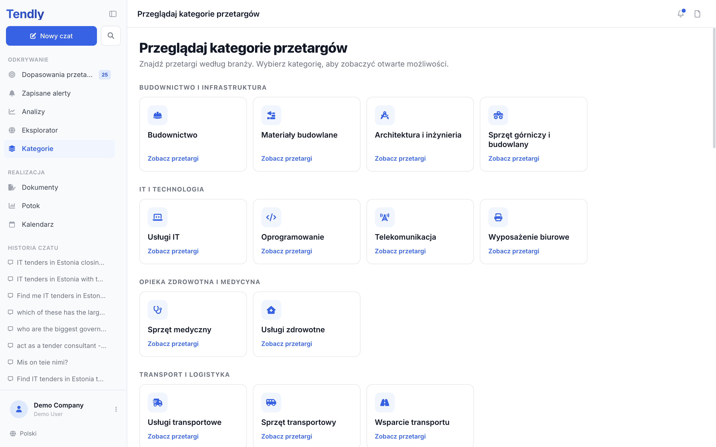 Przeglądanie według kategorii — categories