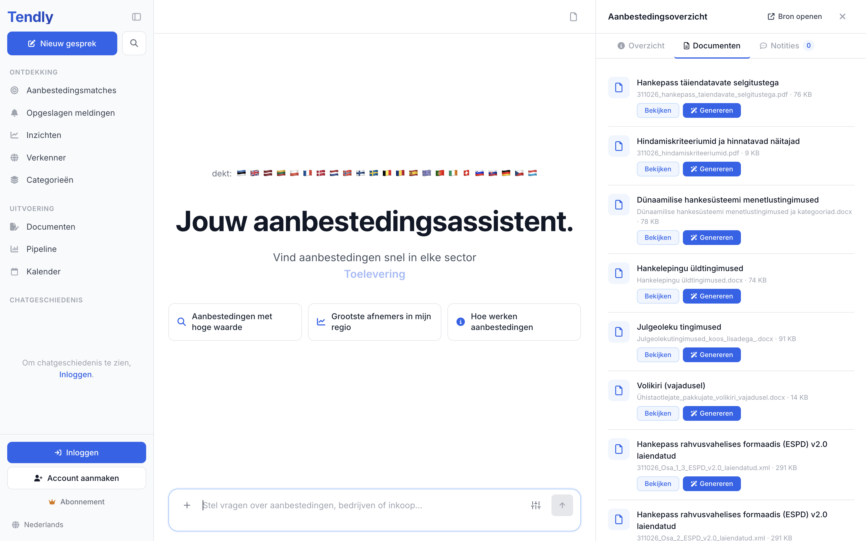 Een aanbesteding lezen — tender documents